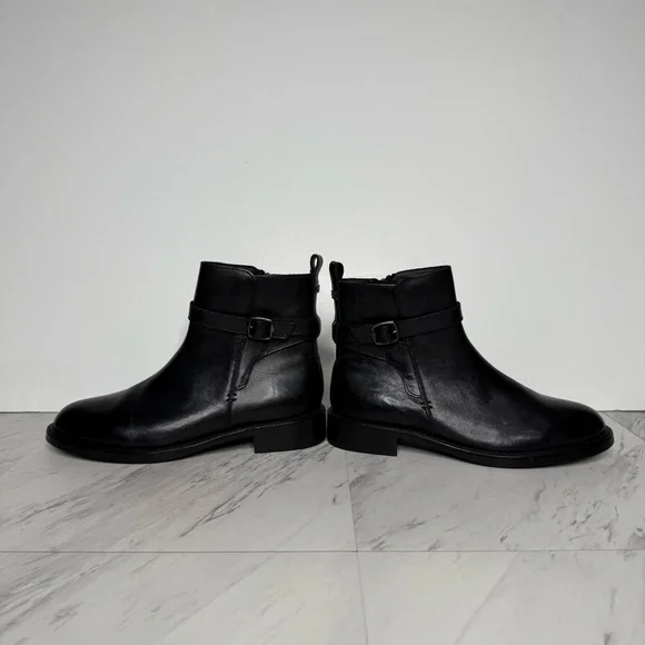 Sam Edelman Nolynn Black Leather Bootie 8M - Picture 7 of 15